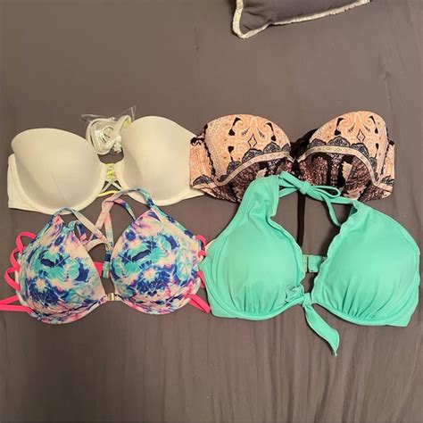 Victorias Secret Swim Bundle Lot Of 4 Victorias Secret Bikini Tops