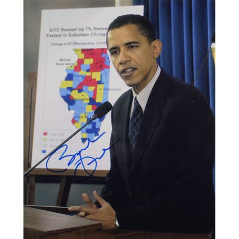 Barack Obama Signed 8x10 Photo JSA Pristine Auction