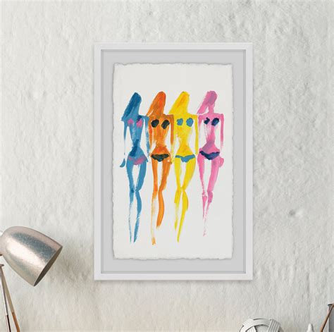 Mercer Bikini Chromatic Single Picture Frame Painting Wayfair