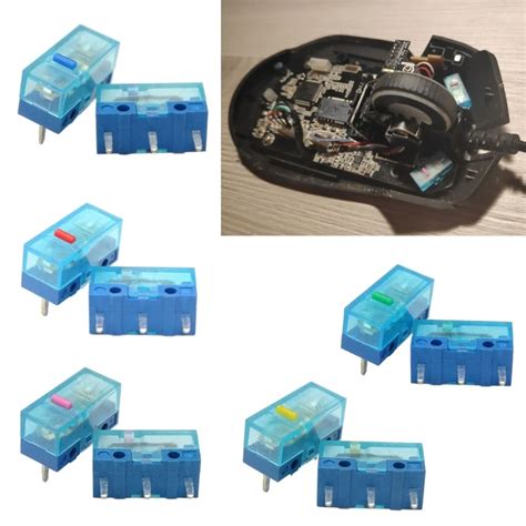 Прозрачный корпус микропереключателя для мыши Huano, 4 шт | AliExpress