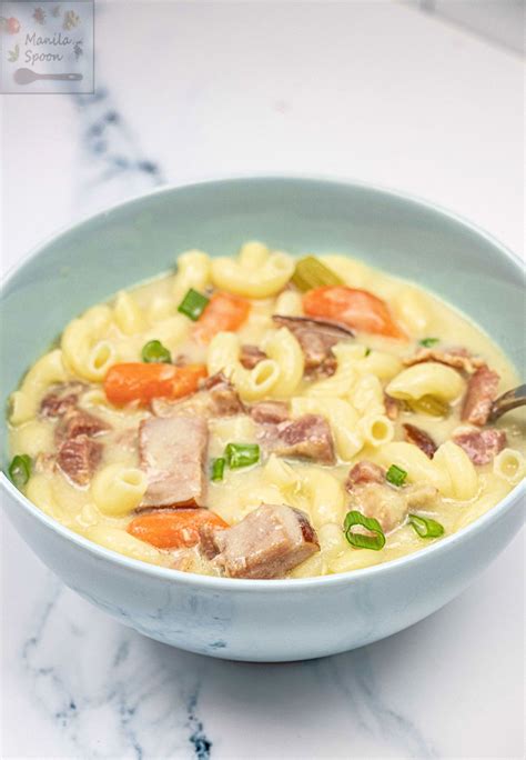 Easy Instant Pot Ham And Macaroni Soup Manila Spoon