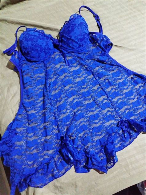 Lingerie Azul Escuro Lingerie Feminina Usado Enjoei