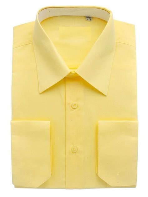 The Mens Shirts Regular Fit Solid Colors Dress Shirts