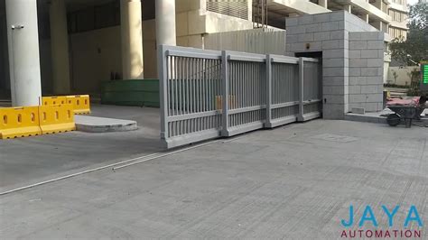 Silver Mild Steel Four Leaf Telescopic Sliding Gate At Best Price In Thane