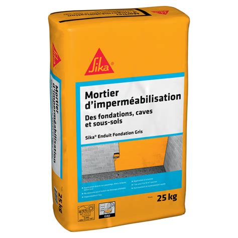 Mortier dimperméabilisation SIKA 25 kg Leroy Merlin