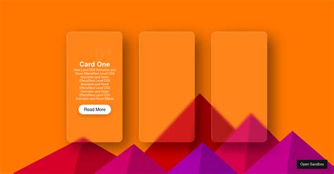 Glass Card Codesandbox
