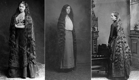 Victorian Women With Very Long Hair Stunning Historical Of Women Who