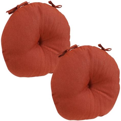 Sunnydaze Olefin Indooroutdoor Bistro Seat Cushions Set Of 2 Burnt