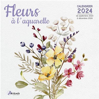 Calendrier Fleurs L Aquarelle Dernier Livre De Collectif