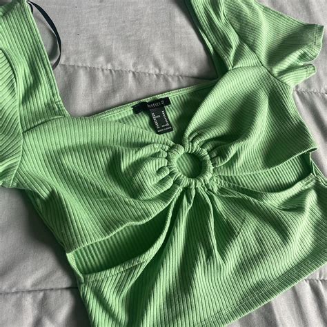 Green Forever 21 Top Never Worn And Perfect Condition Depop