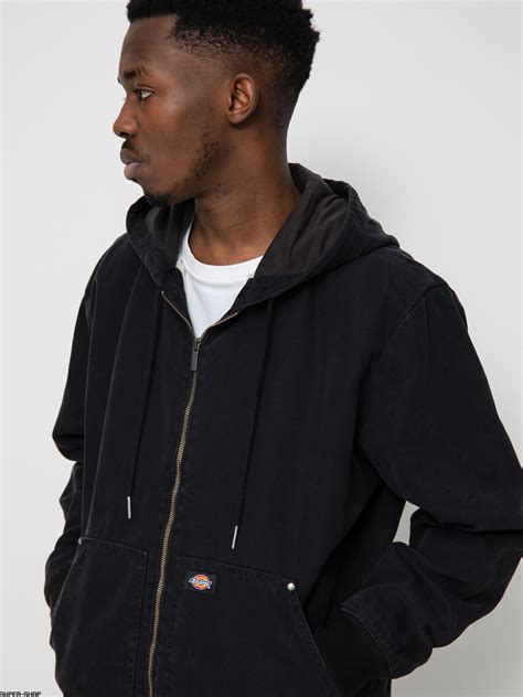 Dickies Hooded Duck Canvas Jacket Black Black