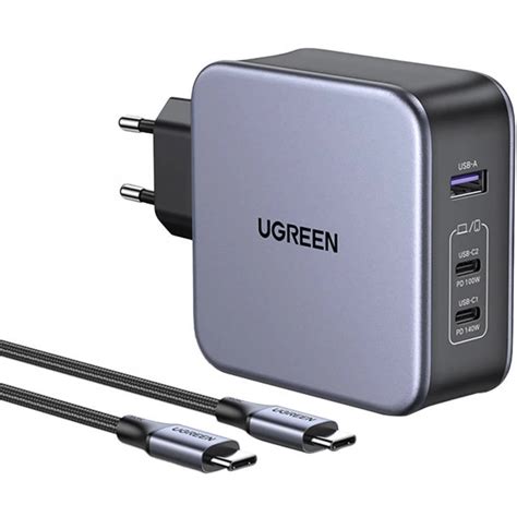 UGREEN CD289 GaN charger silver - iPoncomp.com