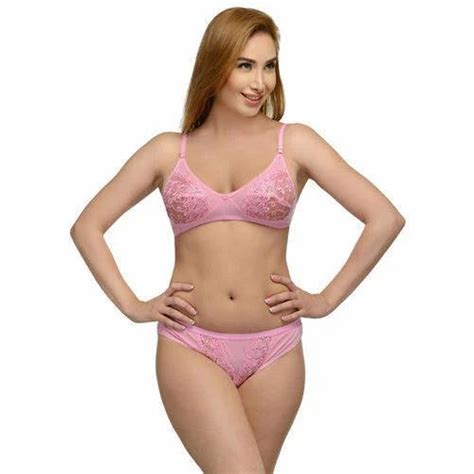 Pink Cotton And Lace Lingerie Set At 90 Set In New Delhi ID 19009726548