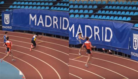 video atleta sufrio brutal caida tras ganar una carrera desaparecio