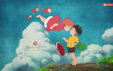 Ponyo On The Cliff By The Sea Wallpaper Ponyo On The Cliff By The Sea