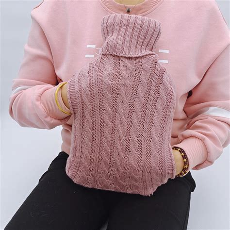 Rubber Hot Water Bottle With Cover Knitted Liter Custom Plush Toy And Hot Water Bottle Price