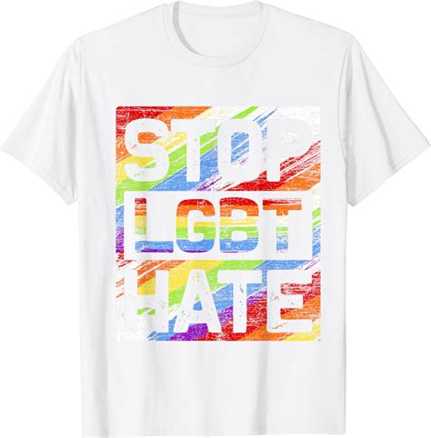 Stop Lgbt Hate Gay Pride Month Transgender Lgbtq Lgbt T Shirt Walmart
