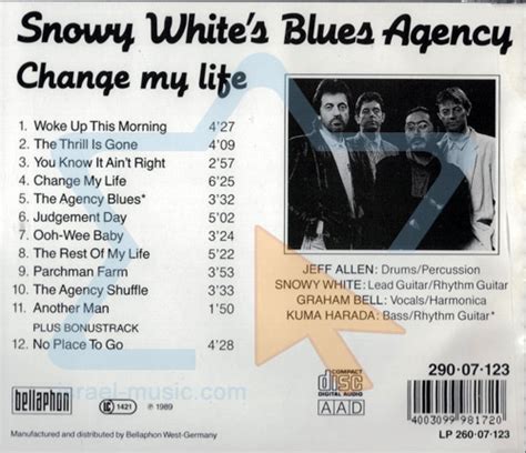 Change My Life By Snowy White S Blues Agency