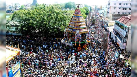 Images: Thousands celebrate Chariot festival in Chennai – Firstpost