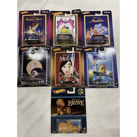 Hot Wheels Disney Classic VAN Edition Aladdin Lion King Mulan Brave Shopee Singapore