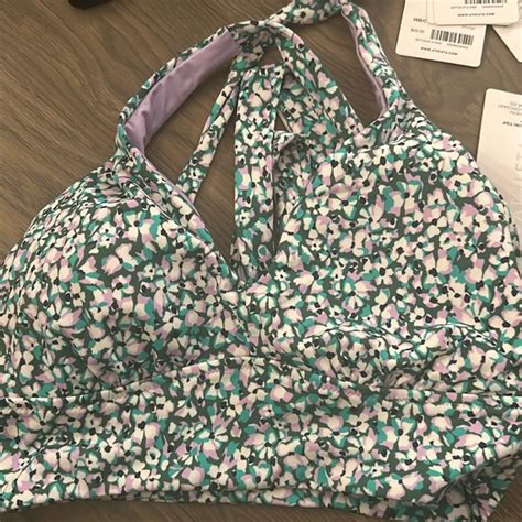 Athleta Swim Athleta Floral Gables Plunge Bikini Top Nwt Poshmark