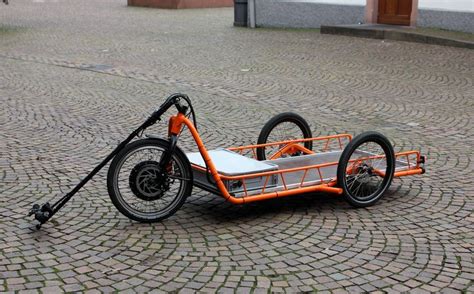 Carla Cargo Bicycle Trailer Orange Detail Picture Bicycle Trailer