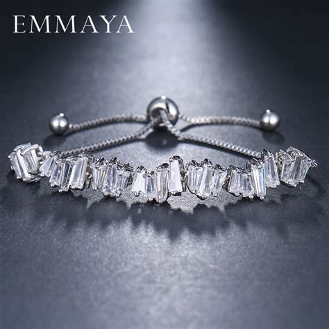 Emmaya pulseira de zircônio cúbico de strass fashion pulseiras