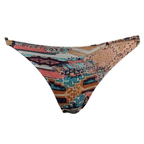 Plavky Spodn D L Watercult Swim Bikini Slip Zavazovac Rka Earth Toned Apricot Caresse