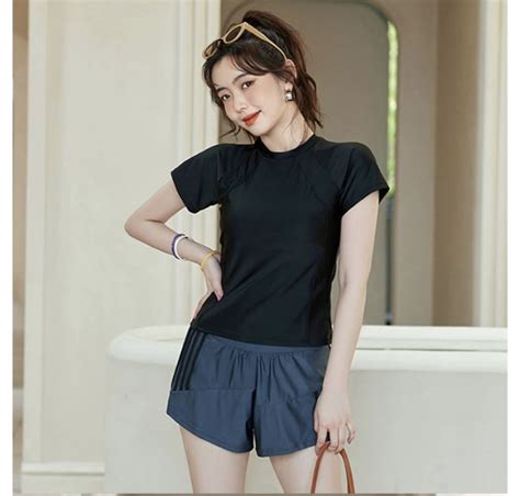 Bộ đồ bơi nữ bikini hai mảnh kiểu dáng thể thao phong cách trẻ trung năng động Hàn Quốc Lazada vn