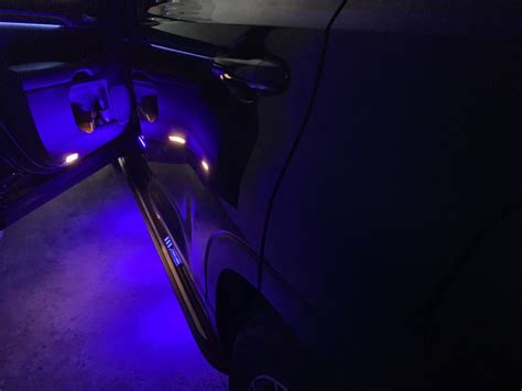 пороги с подсветкой — Toyota Highlander (XU50), 3,5 л, 2017 года ...