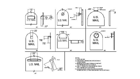 Post Office Mailbox Dimensions