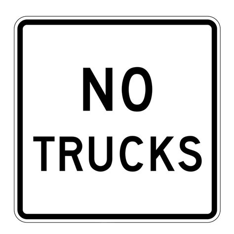 Mutcd R5 2a No Trucks 3m Reflective Sheeting Botswana Ubuy