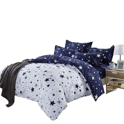 Kids Cotton Blend Star Twin Size Bedding Sheets Set Bed Pillowcase