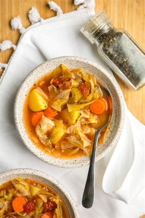 Hearty Cabbage Soup Recipe (Vegan) - From My Bowl
