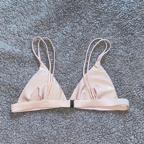 Pastel Pink Bikini Top With Removable Padding Depop
