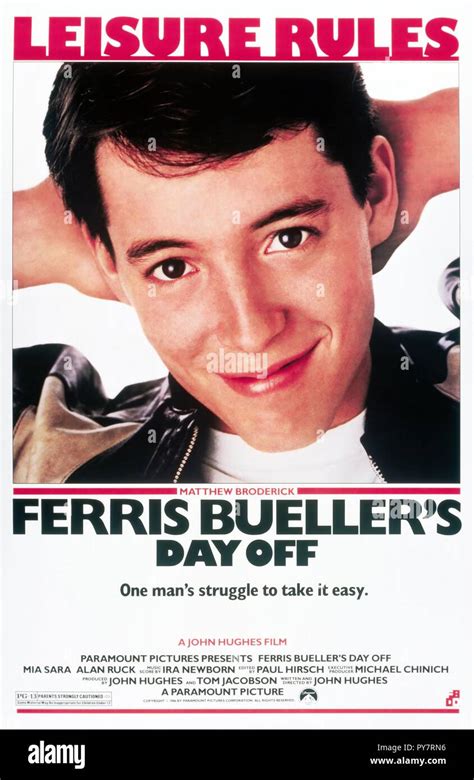 Original film title: FERRIS BUELLER'S DAY OFF. English title: FERRIS ...