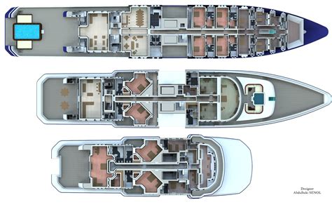 90m Senol Mega Yacht Concept Deck Plan — Yacht Charter And Superyacht News