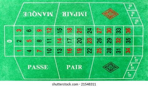Horizontal French Roulette Table Layout Image Vectorielle De Stock
