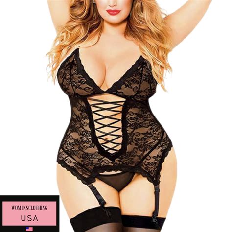 Plus Size Lingerie Set XL XL XL XL Handcuff Erotic Etsy