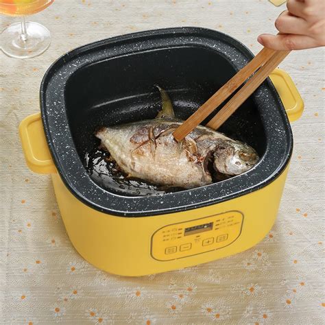 Xbc Square Double Touch Single Layer Electric Cooking Pot Electric Steamer Pot Electric Hot