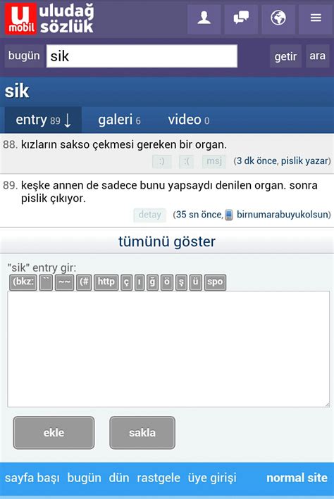 sik  uludag sozluk galeri