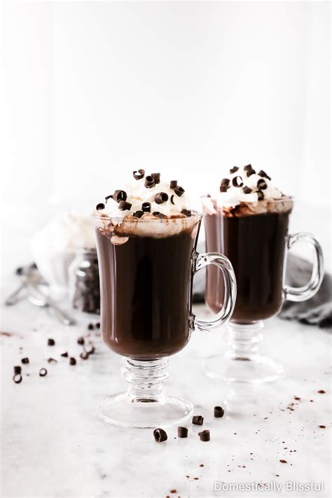 Double Dark Hot Chocolate Domestically Blissful