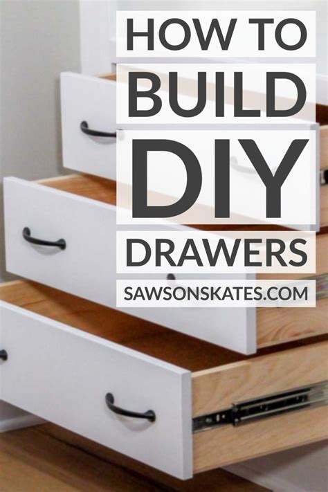 How To Build Diy Drawers Easy Foolproof Saws On Skates® Diy Drawers Diy Storage