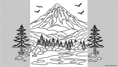 Coloriage De Paysages Magnifiques T L Charger Ou Imprimer Gratuitement