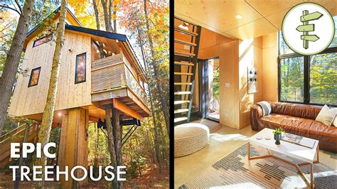 Fantastic Modern Tiny Tree House Built To Perfection OFF GRID CABIN