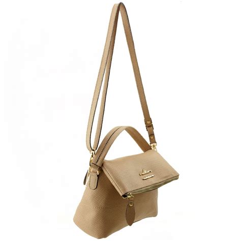 Bolsa De M O Em Couro Nude