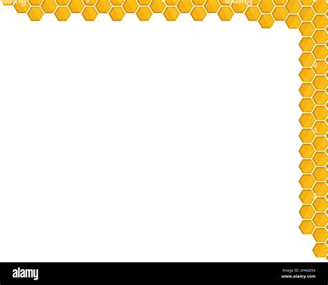 Honeycomb Pattern Border Or Frame With Copy Space For Presentation Or