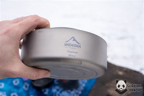 Правильный титановый походный чайник Widesea | SurvivalPanda
