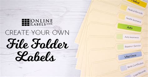 How to Create File Folder Labels in 5 Easy Steps