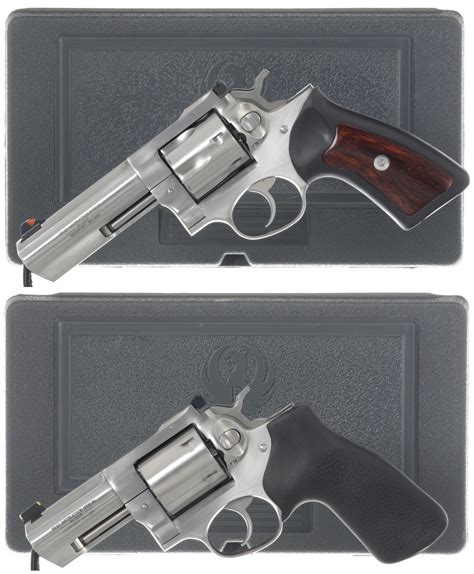 Two Ruger Gp100 Double Action Revolvers With Cases Rock Island Auction